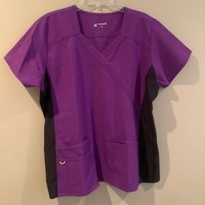WonderWink Four-Stretch scrub tops. Three tops in this lot.
